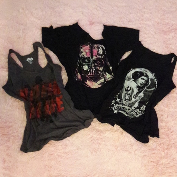 Star Wars Tops - Lot of 3 star wars shirts size XL **READ DETAILS**